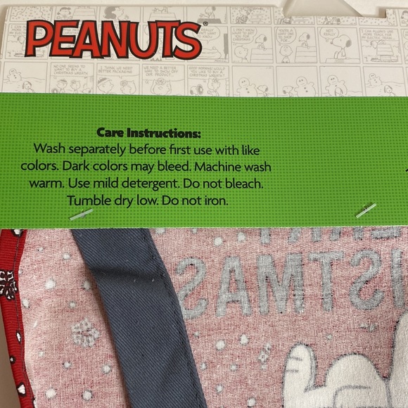 Snoopy apron & spoon rest set NWT! Merry Christmas and Joy print - Picture 10 of 16